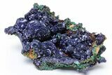 Sparkling Azurite and Malachite Crystal Association - China #215840-1